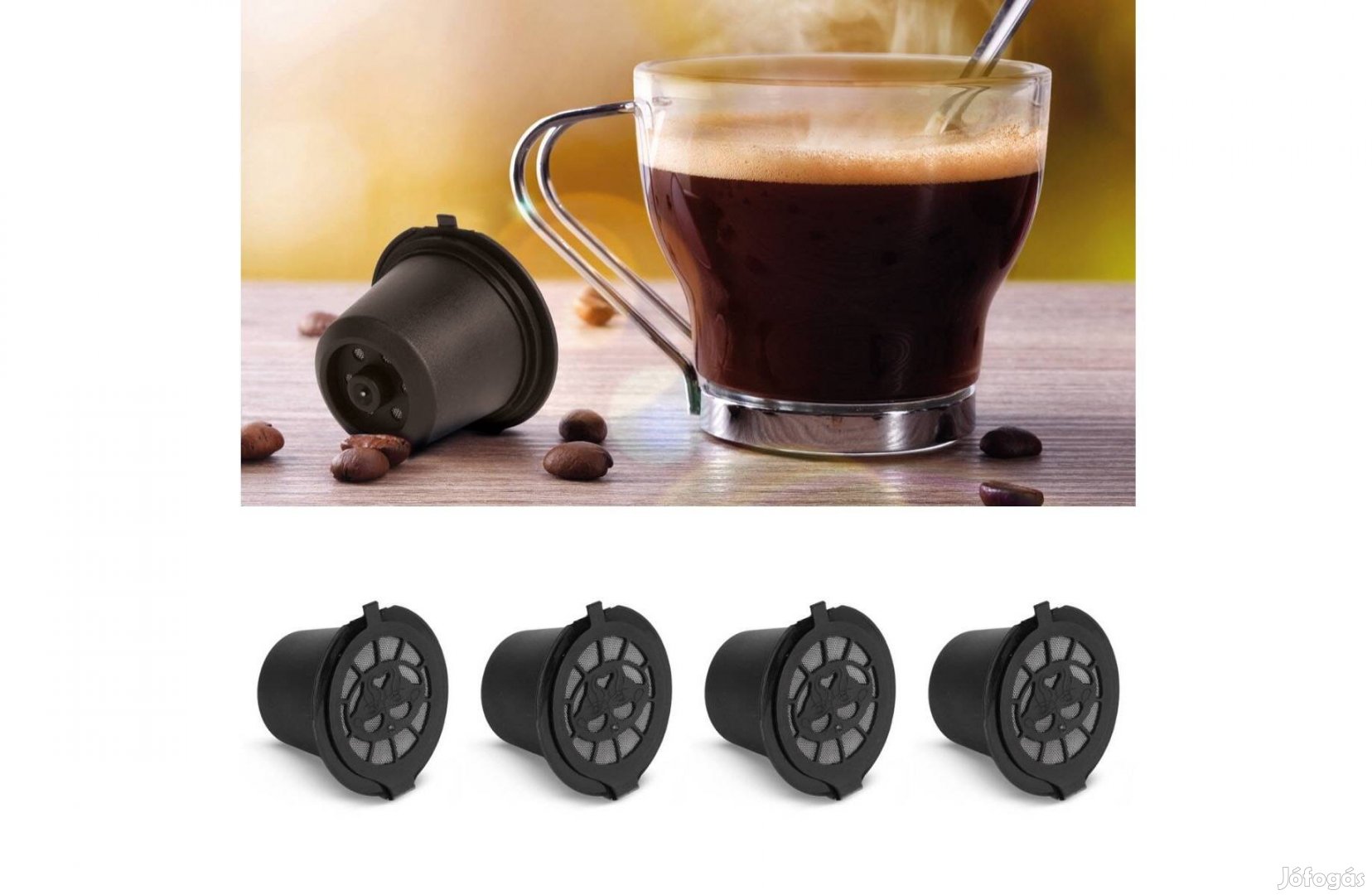 Újratölthető Kávékapszula kávé kapszula Teakapszula 5 db-os készlet