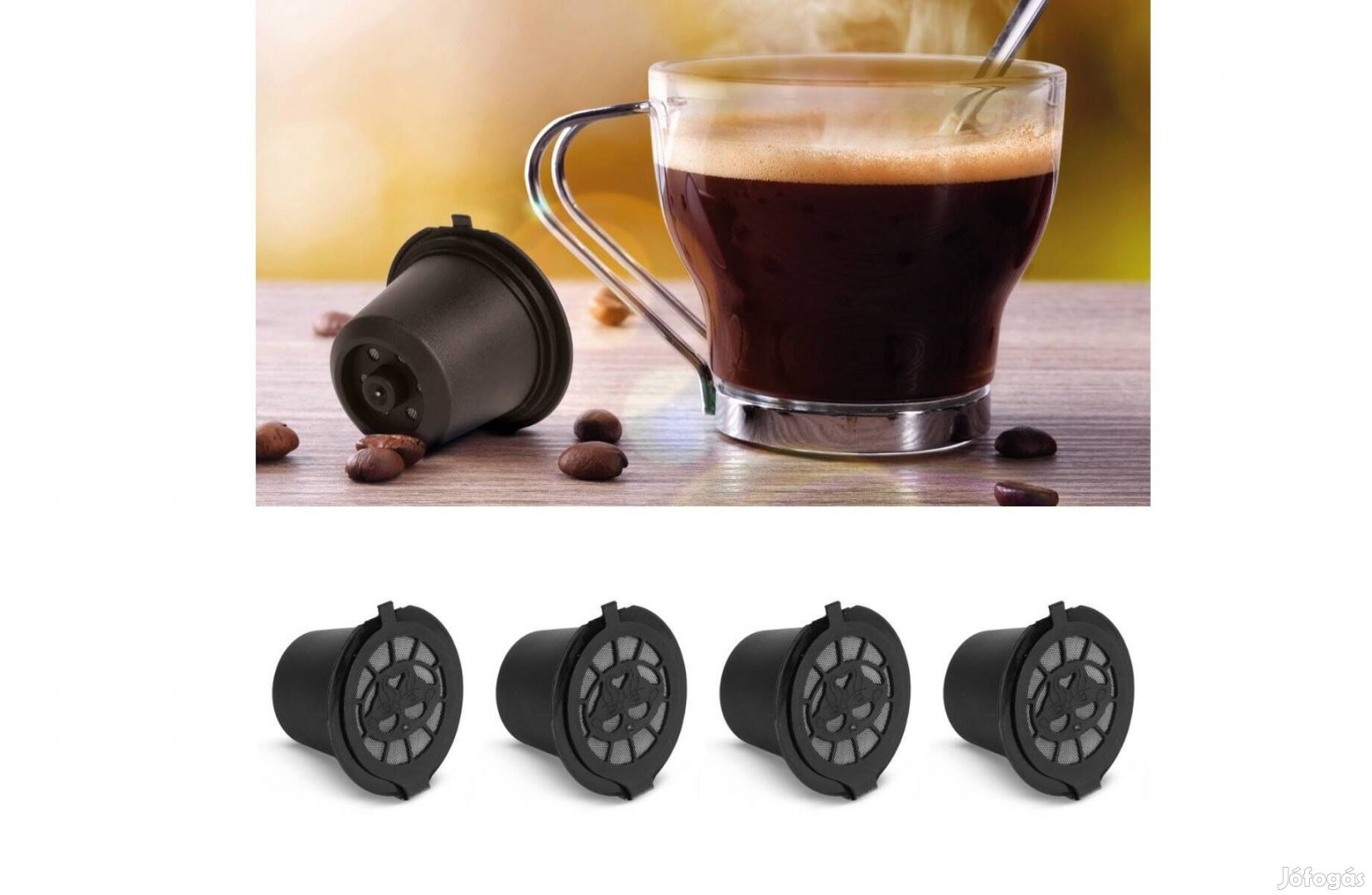 Újratölthető Kávékapszula kávé kapszula Teakapszula 5 db-os készlet