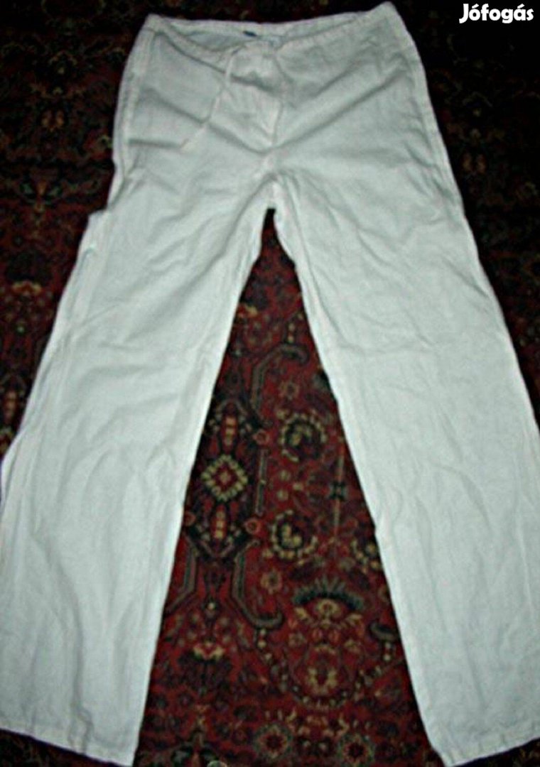 Újsz. eredeti Mango enyhén csillogő lenge len nadrág Akció