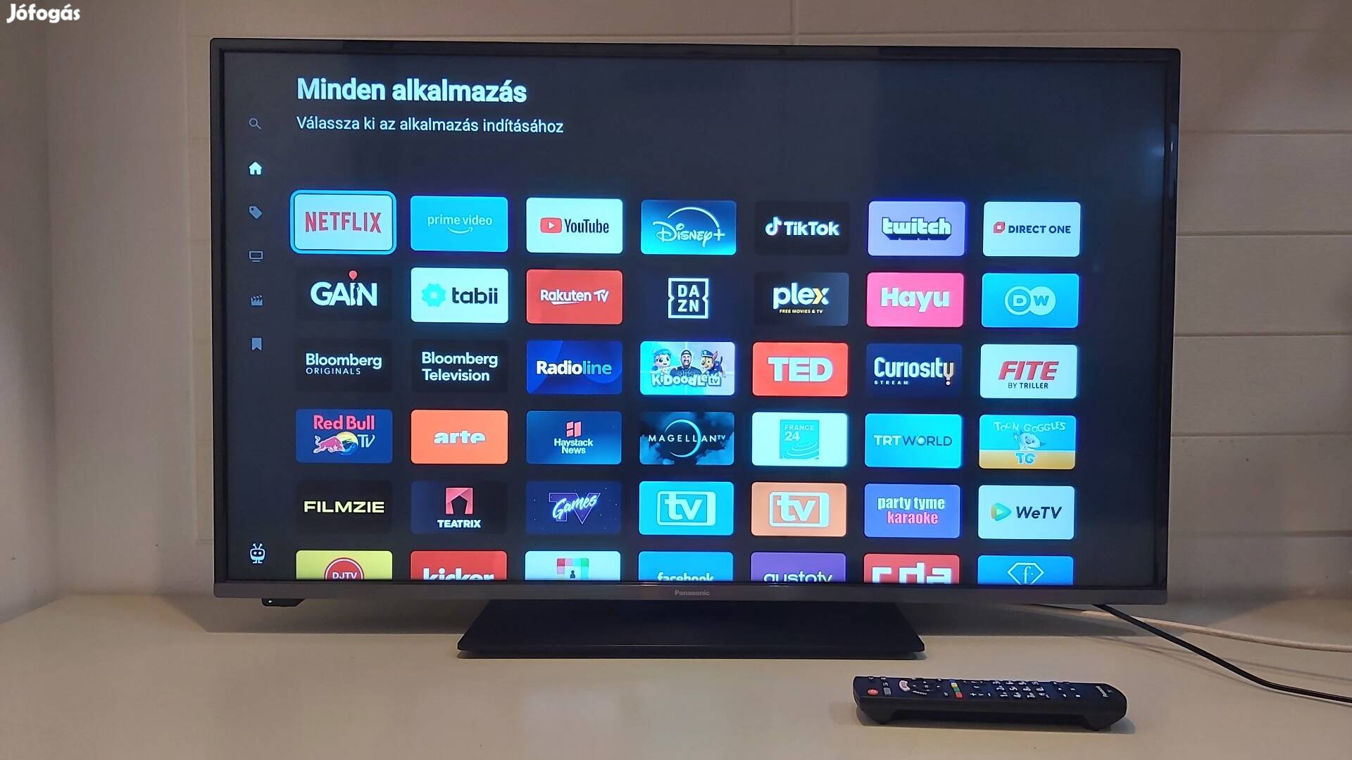 Újszerű,108cm-es,wifis,smart,UHD Panasonic LED tv eladó