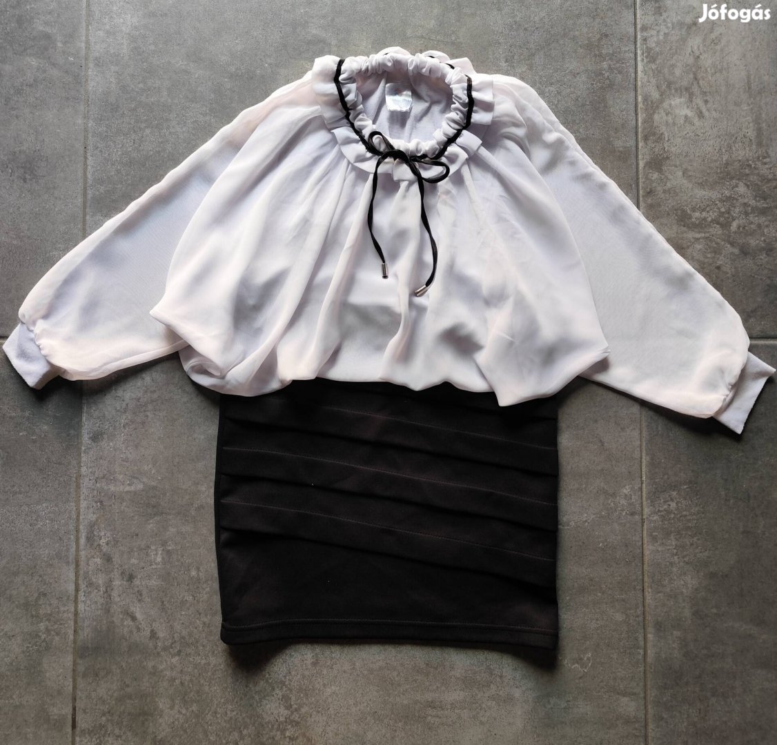 Újszerű 140-es alkalmi ünneplő csinos ruha egyberuha