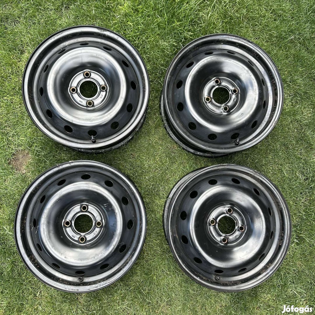 Újszerű 15" 4x100 6J ET50 Renault, Dacia lemezfelni, acélfelni Tpms
