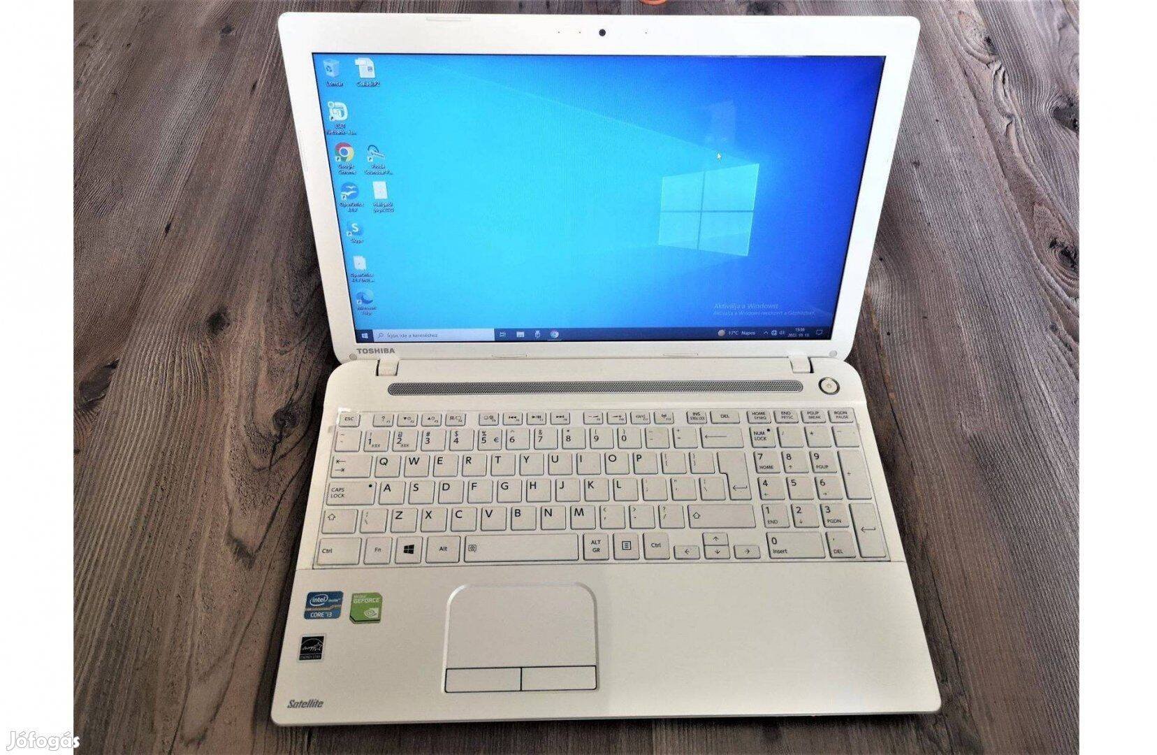 Újszerű 15" Toshiba laptop, core i3, 16 GB RAM, 500 GB SSD, WIN11 gari