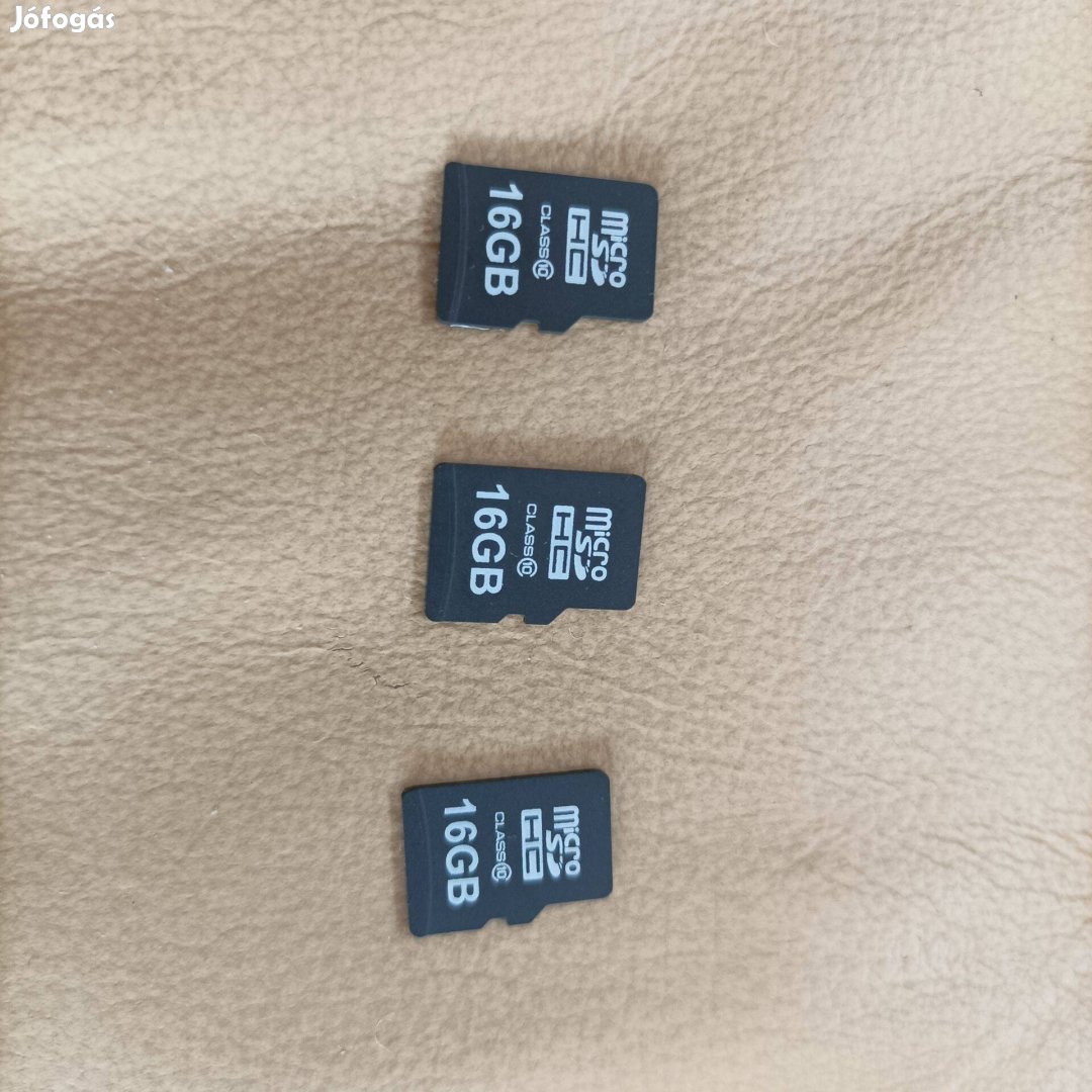 Újszerű 16 GB-os micro SD kártyák