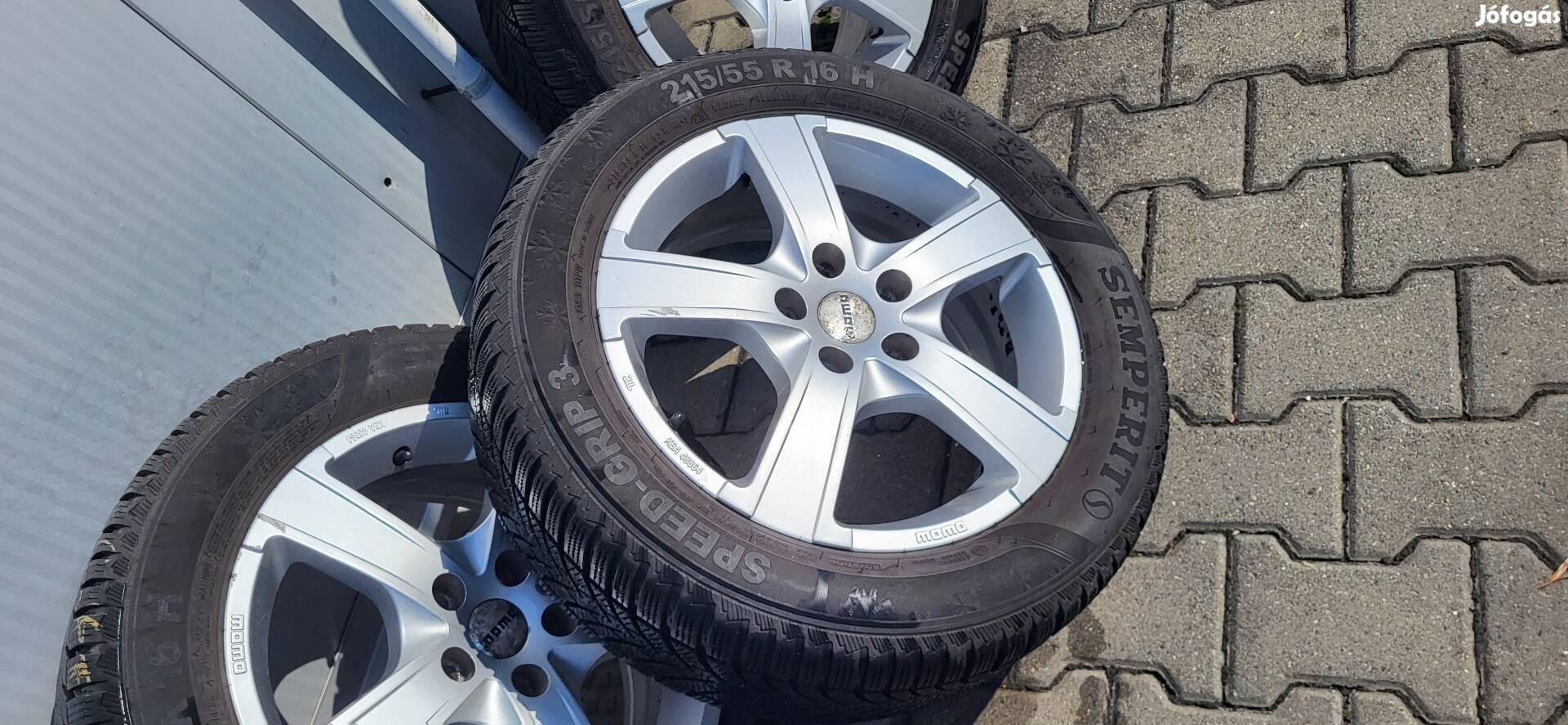 Újszerű 16" alufelni  5×114.3 Semperit  téli gumi 215/55 R16