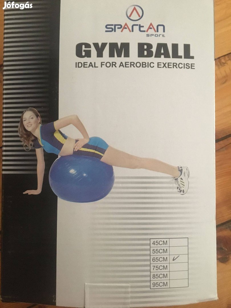 Újszerű 65 cm-es zöld fitnesz labda gym ball