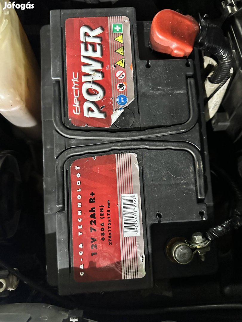 Újszerű 72ah J+ Akkumulator Bomba Erős !