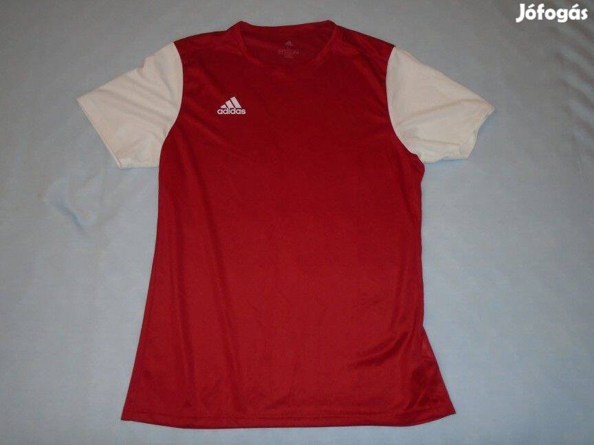 Újszerű Adidas piros fehér színű póló 14-15 évesre (méret 170)