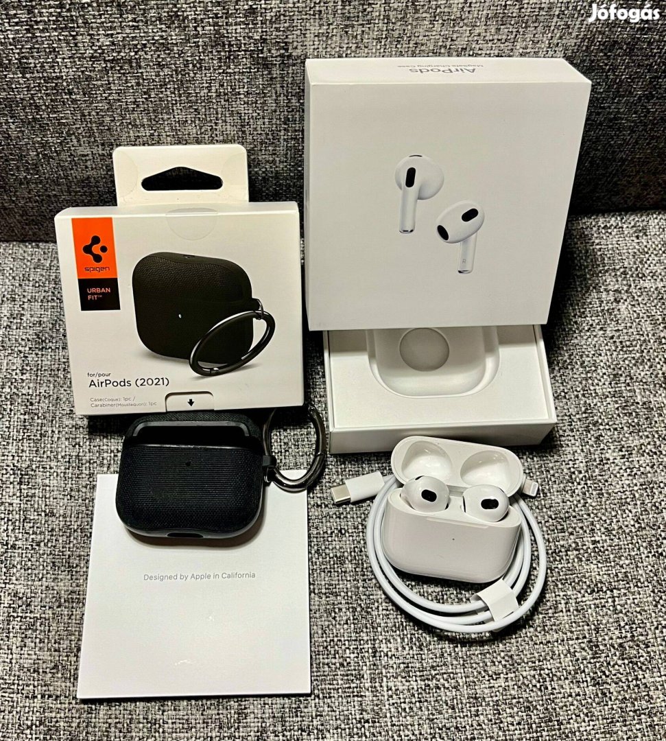 Újszerű Airpods 3 + Spigen tok