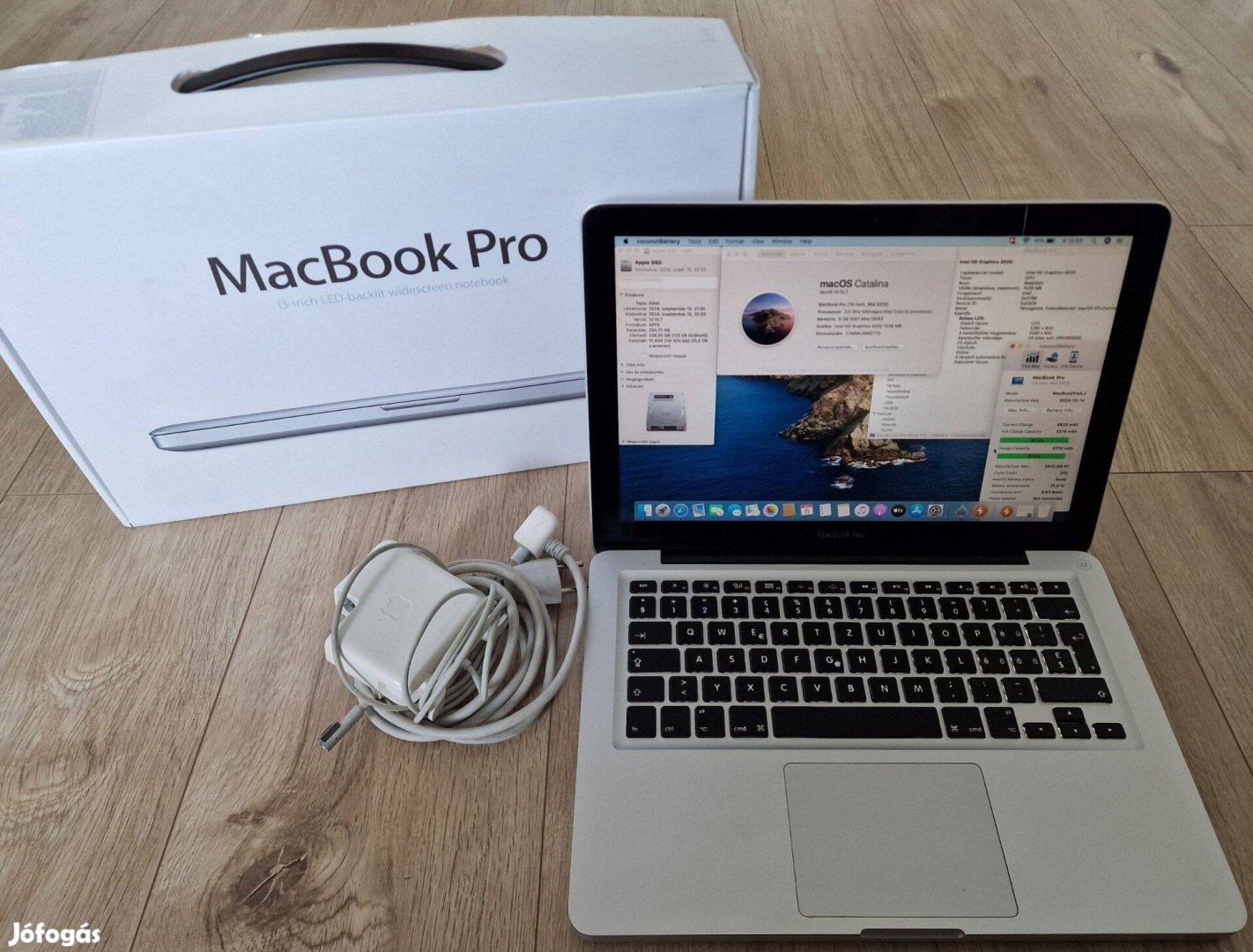 Újszerű Apple Macbook Pro notebook laptop i5 256SSD 13col eredeti dobo