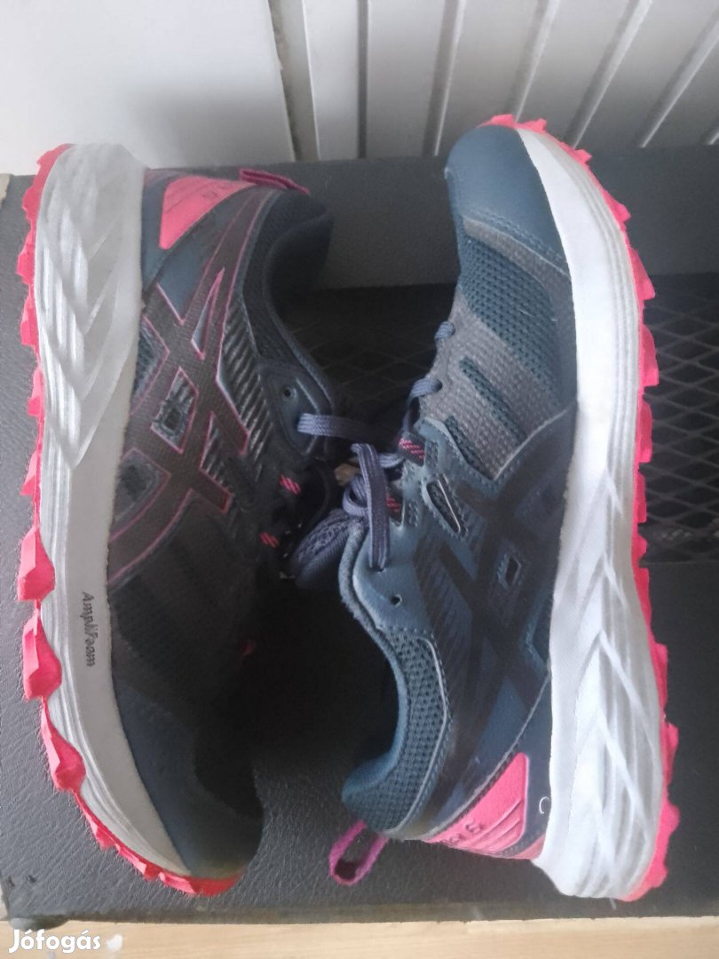Újszerű Asics Gel Sonoma fekete pink női edző futó cipő sportcipő 38