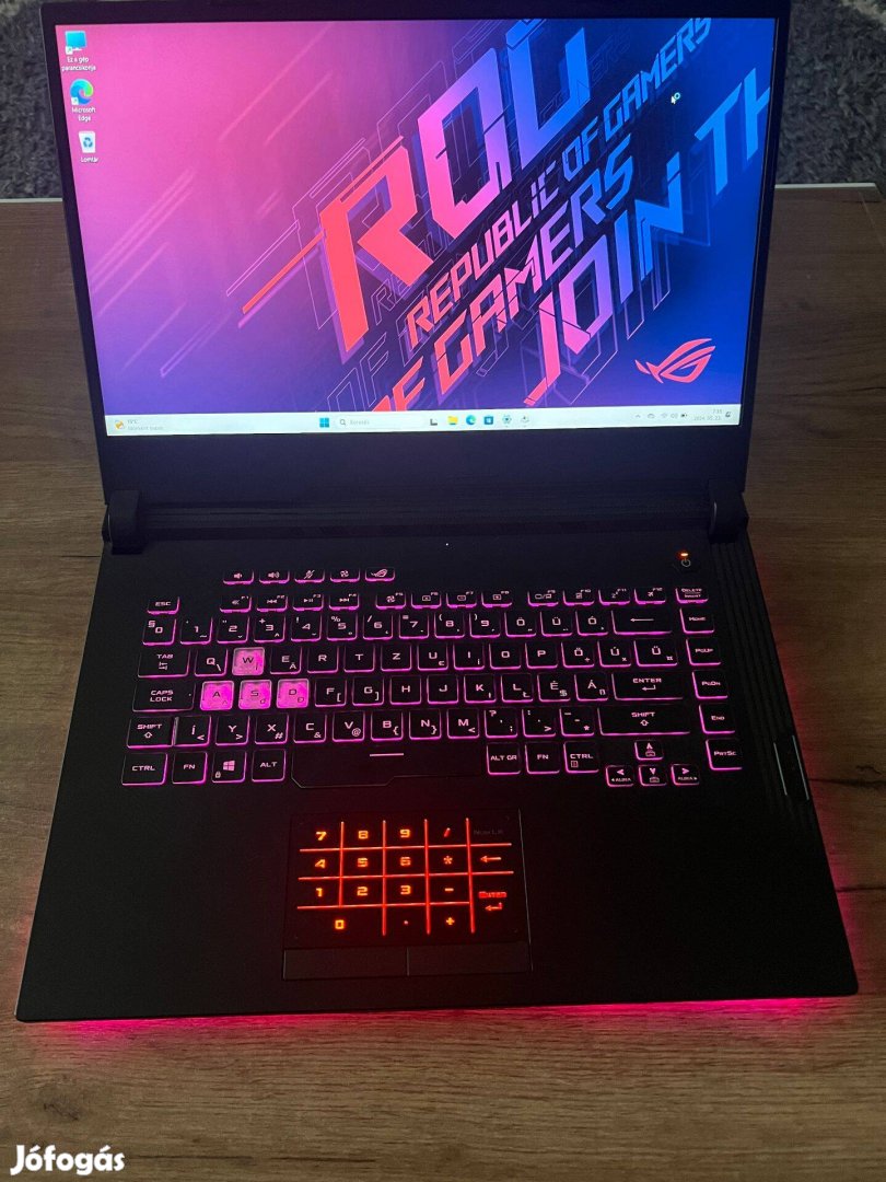 Újszerű Asus ROG Strix Gamer Laptop i7 9750H 16GB 512SSD Rtx 2060 6GB