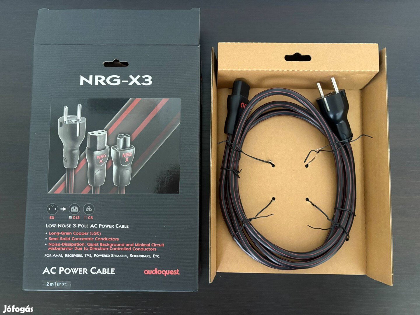 Újszerű Audioquest Nrg-X3 2m tápkábel eladó