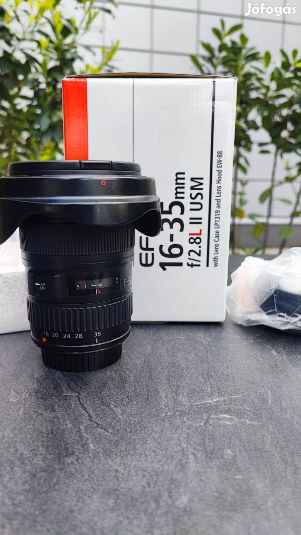 Újszerű Canon 16-35 mm f2.8 L II 