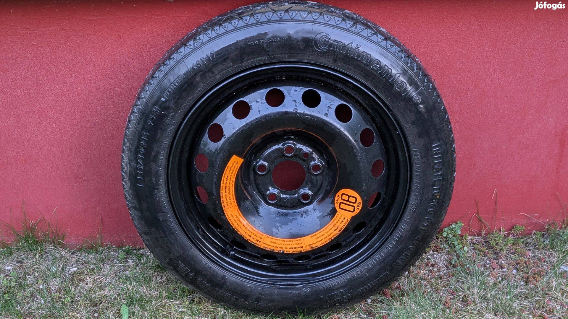 Újszerű Continental mankókerék 125/80 R15 95M pótkerék defekt esetér