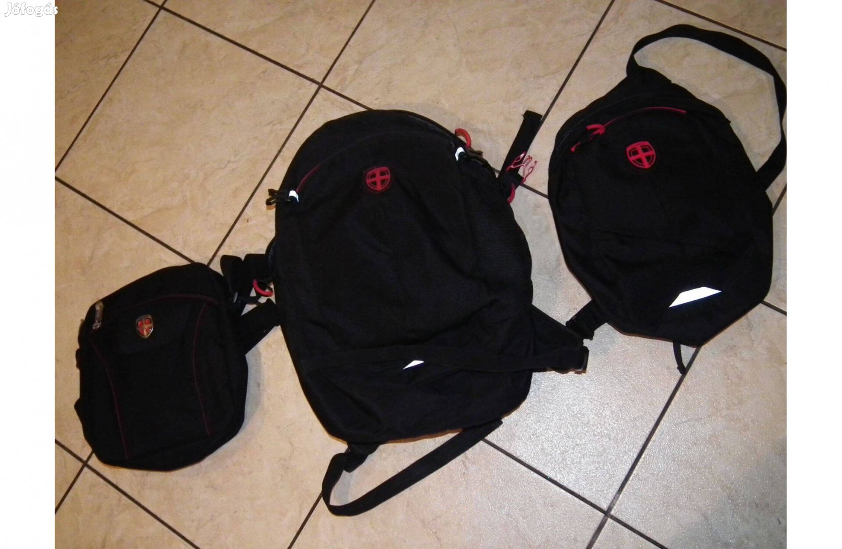 Újszerű Ellehammer szett: hátizsák, válltáska, crossbody táska