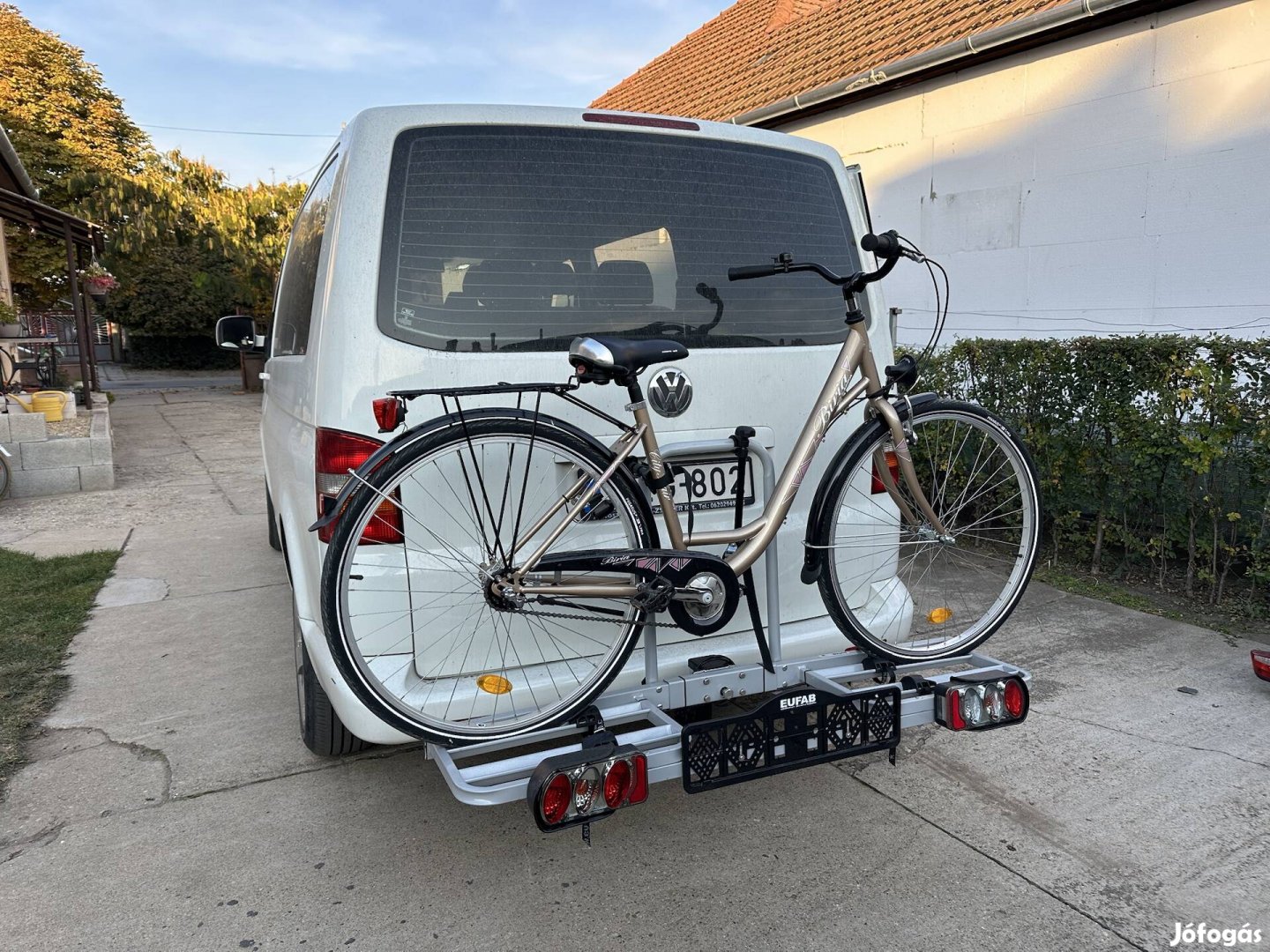 Újszerű Eufab Német gyártmányú 2-es kerékpár szállító eladó