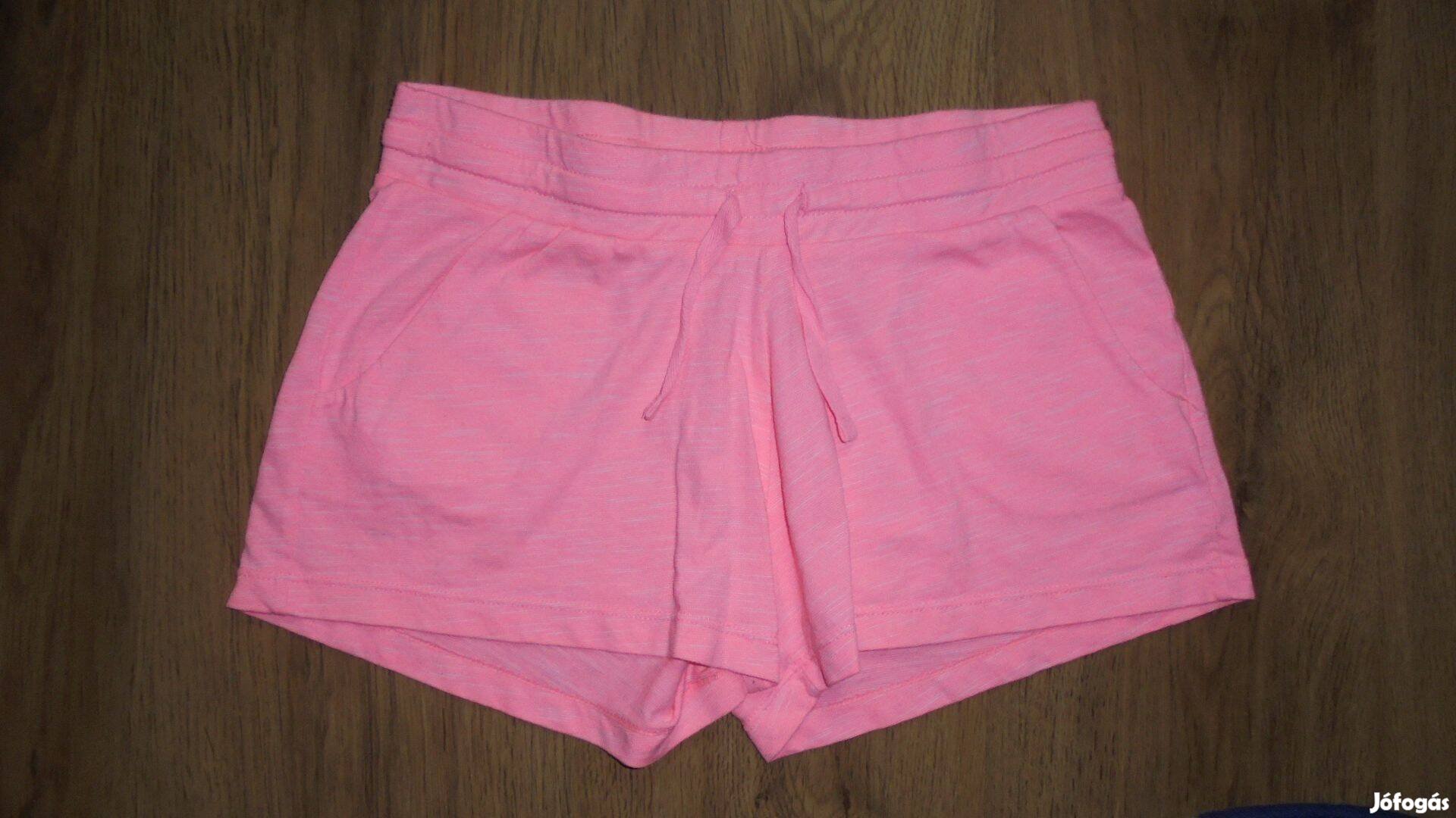 Újszerű H&M lányka 170 vagy női XS rózsaszín sort rövid nadrág