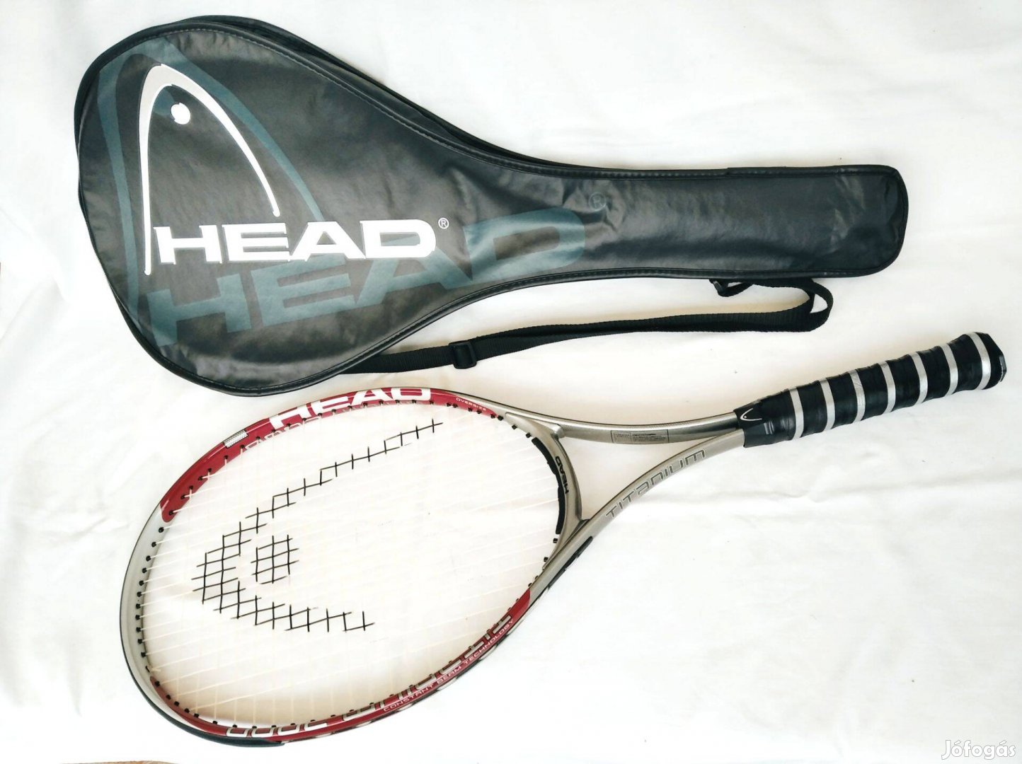 Újszerű Head Titanium 2000 teniszütő tartójával