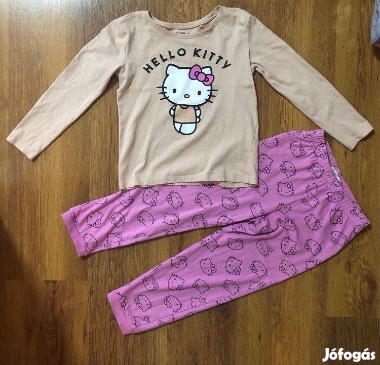 Újszerű Hello Kitty pizsama 122-es