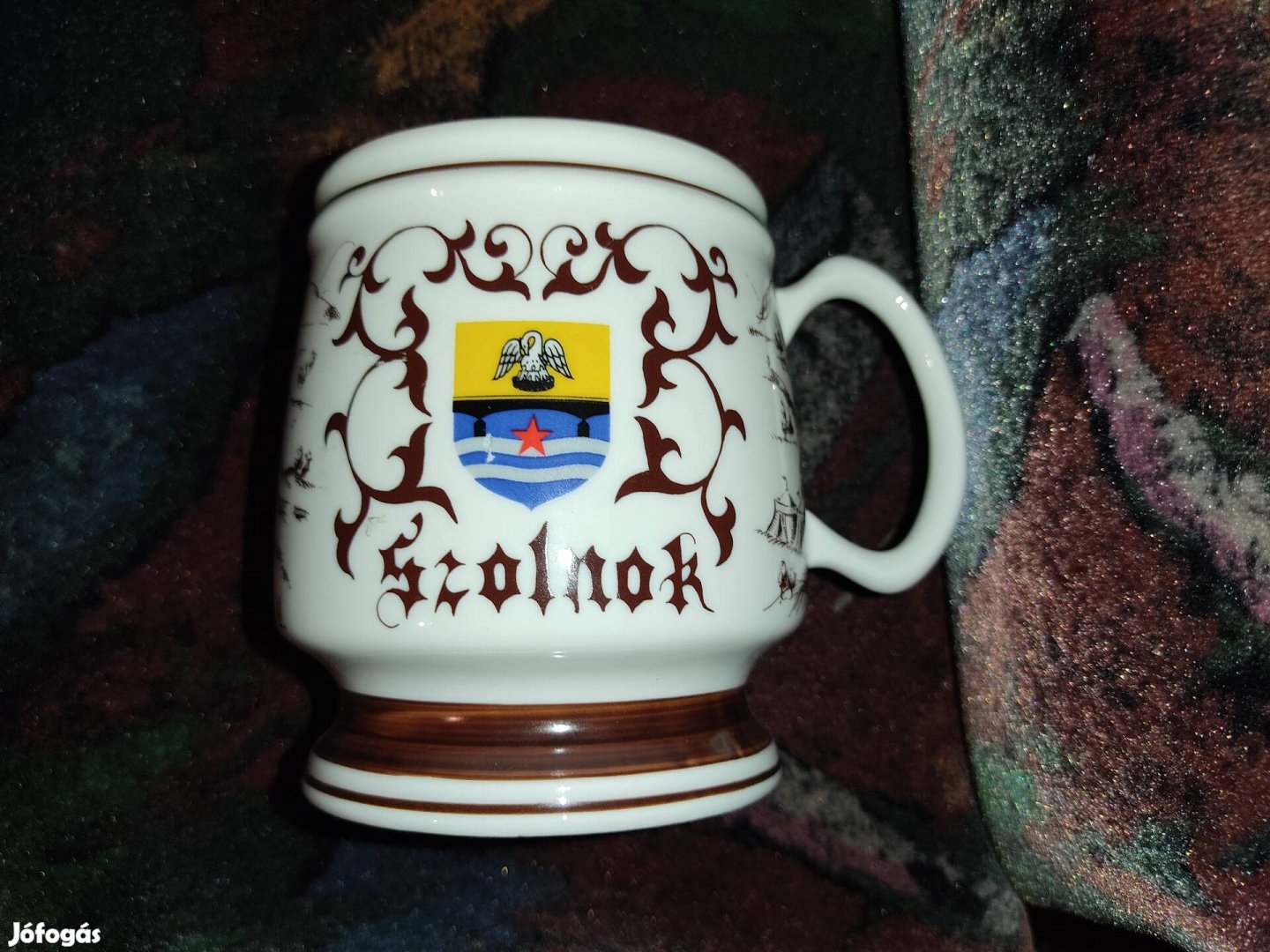 Újszerű Hollóházi Porcelán korsó