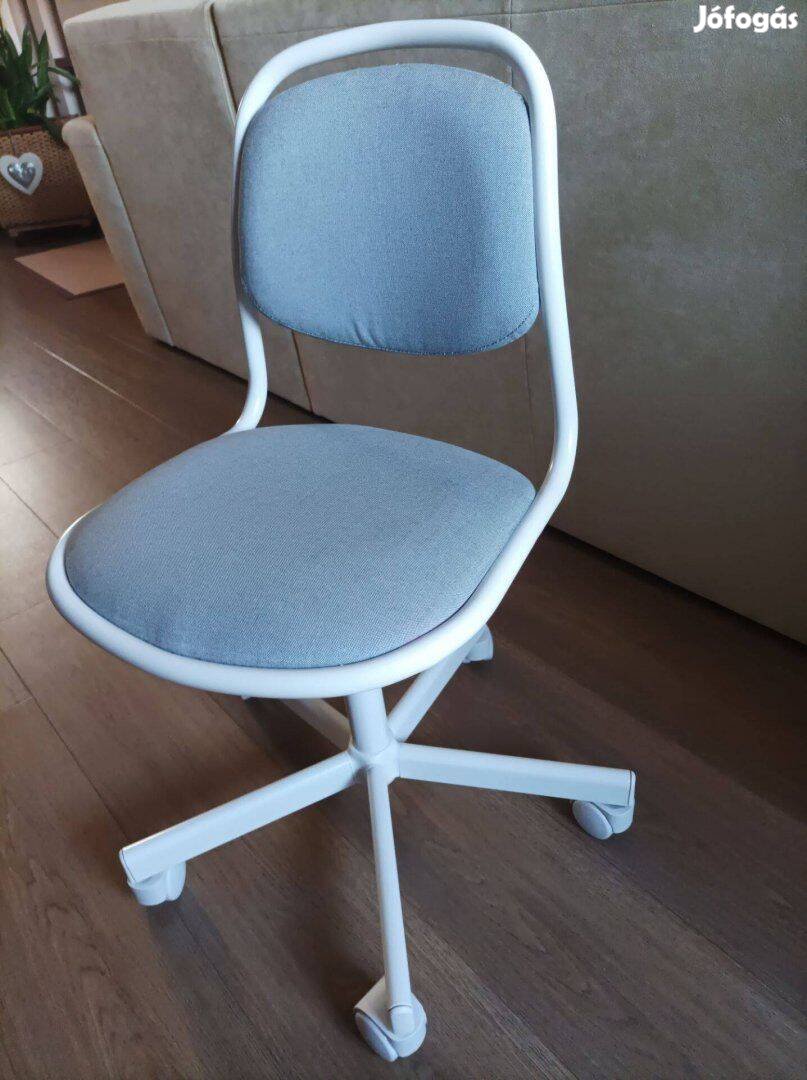 Újszerű Ikea örfjall szürke fehér forgószék iroda szék