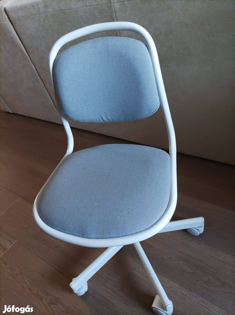 Újszerű Ikea örfjall szürke fehér forgószék iroda szék