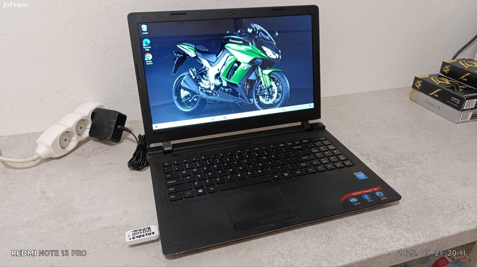 Újszerű Lenovo laptop 15,6", 8gb/500gb,