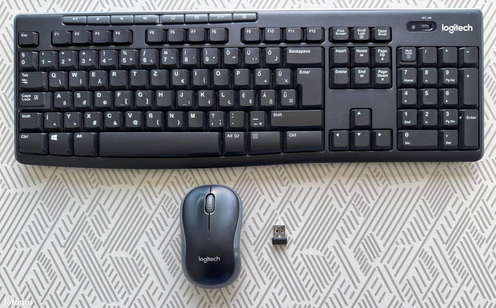 Újszerű Logitech MK270 vezeték nélküli billentyűzet-egér páros eladó