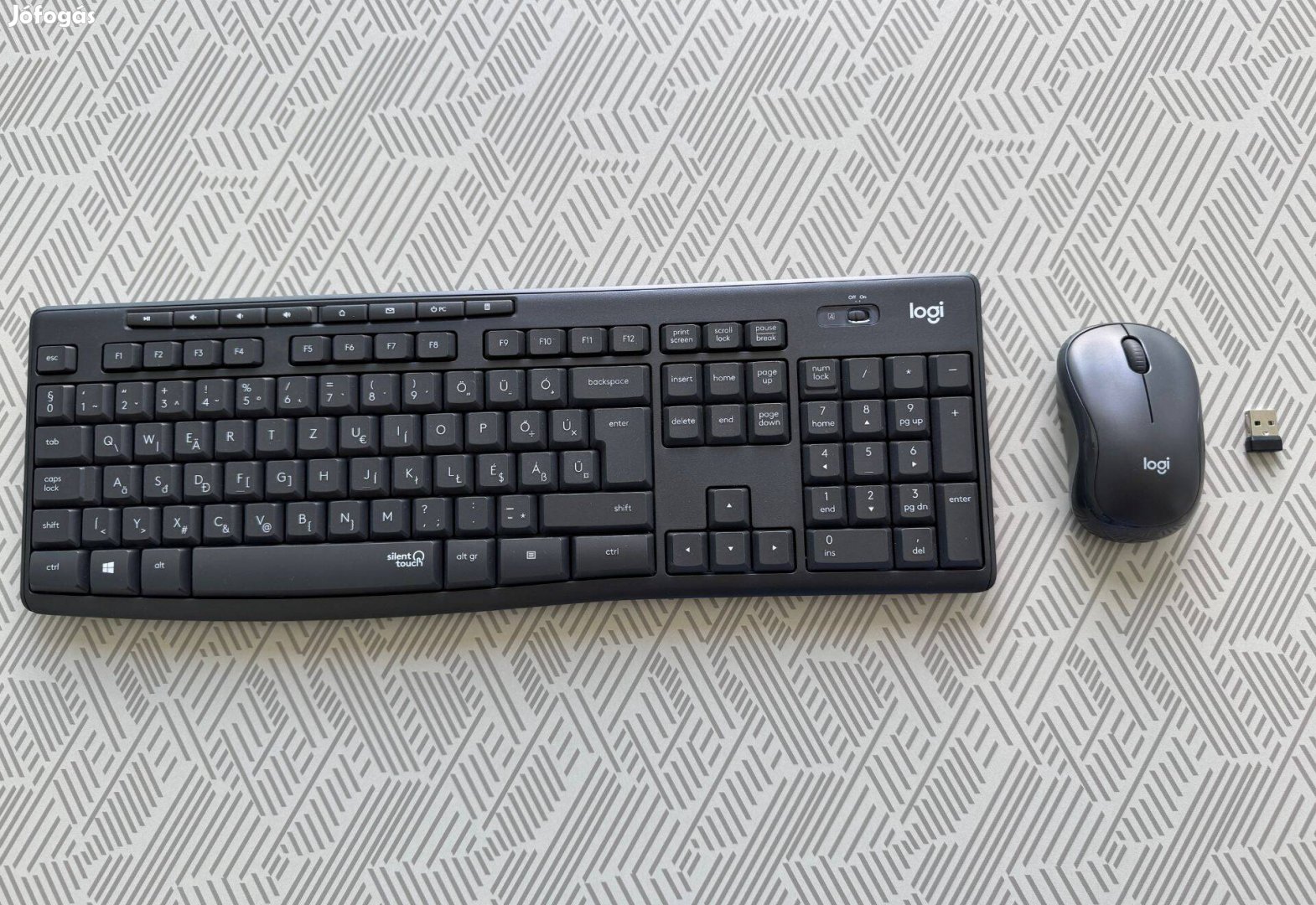 Újszerű Logitech MK295 silent vezeték nélküli billentyűzet-egér páros