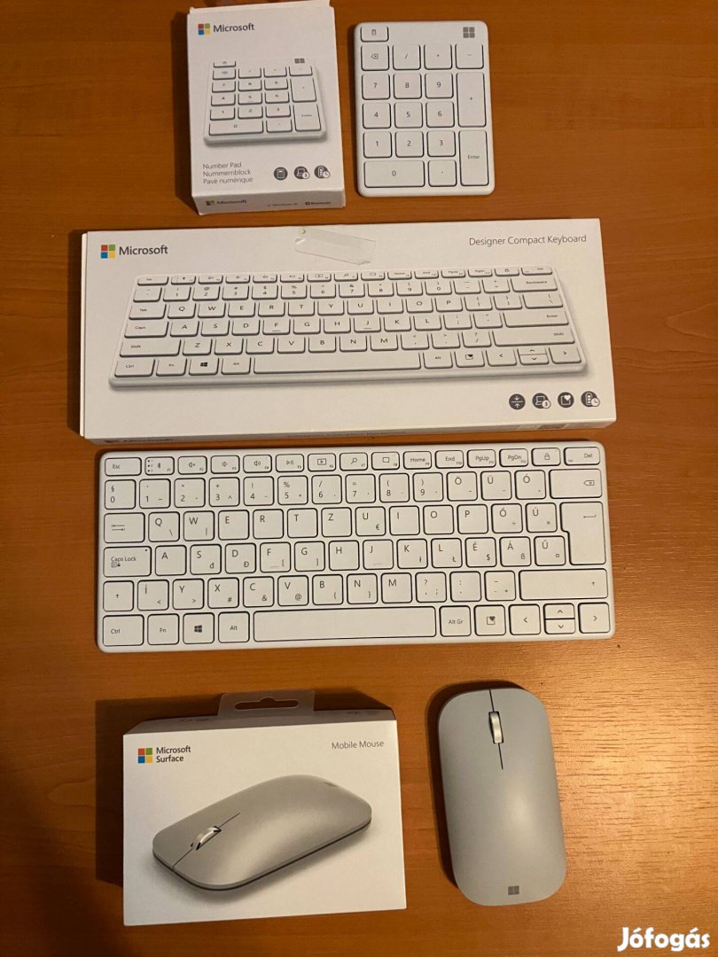 Újszerű Microsoft Designer Compact Keyboard+Numpad + Surface Mouse