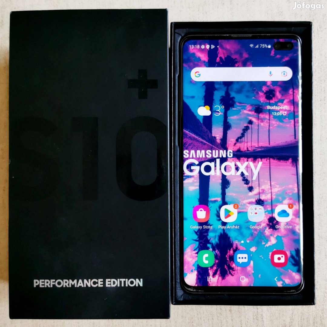 Újszerű Performance Edition Samsung S10 Plus 12/1000 3 hónap garancia