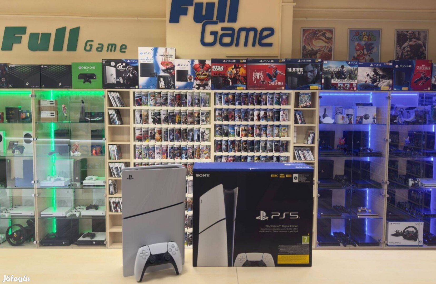 Újszerű Playstation 5 PS5 Slim 1TB Digital garanciával konzol boltból