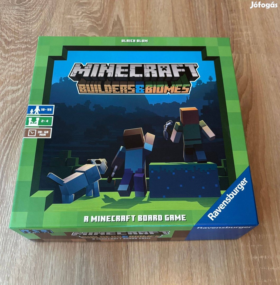 Újszerű Ravensburger Minecraft Builders & Biomes társasjáték