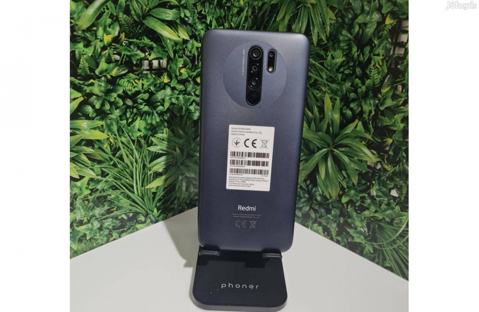 Újszerű Redmi 9 3/32gb, kártyafüggetlen, 6 hónap jótállással