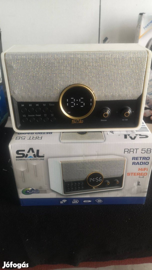 Újszerű SAL RRT 5B retro rádió, Bluetooth, MP3, USB