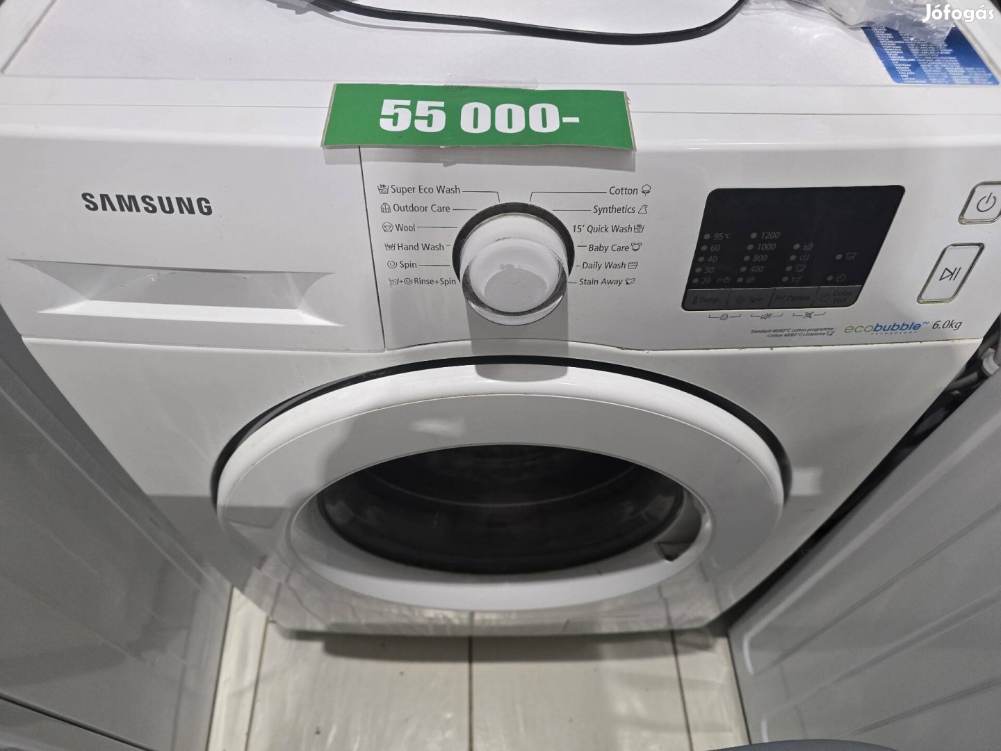 Újszerű Samsung 6kg érintös,jó állapotban 55eft garanciával!!!