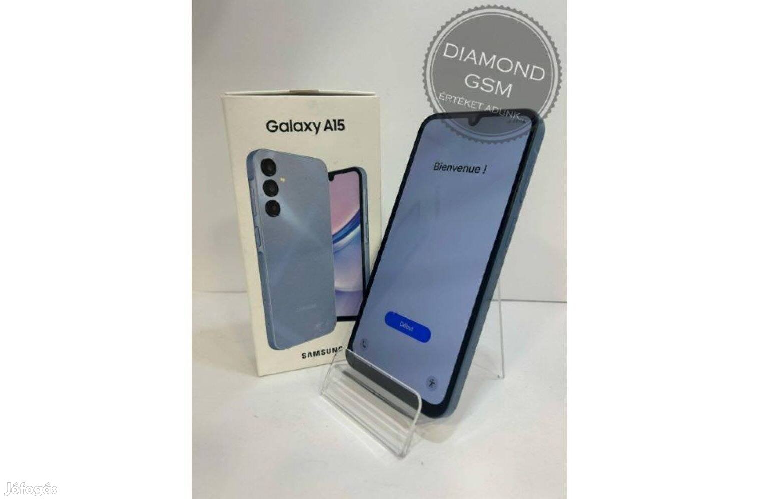 Újszerű Samsung Galaxy A15 128GB Dual, Kék színben,