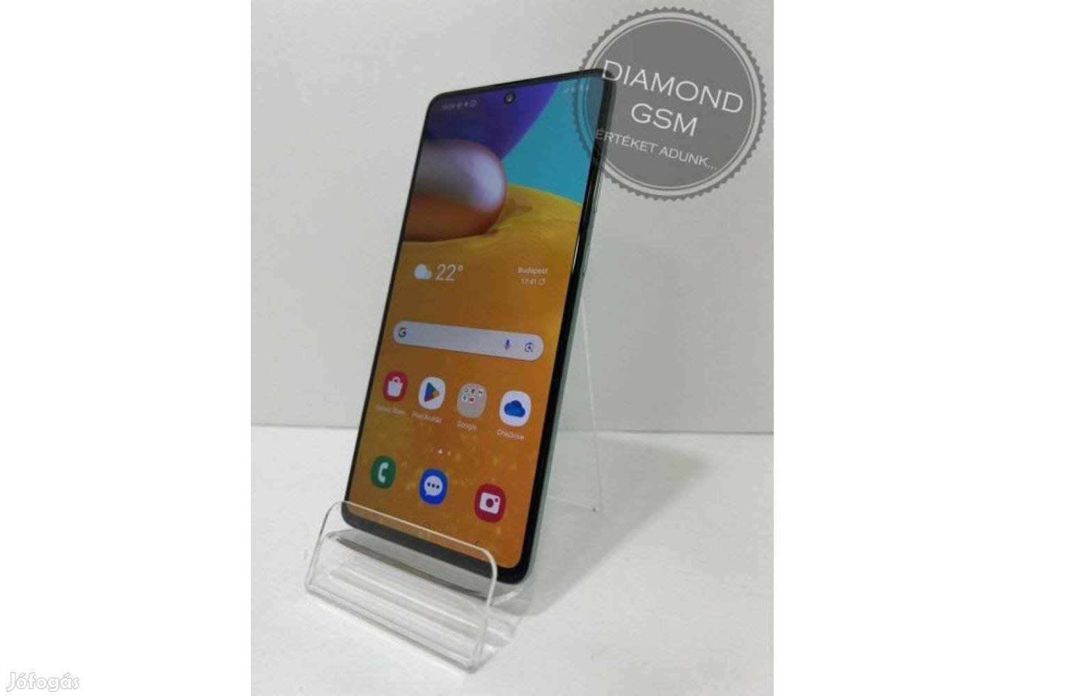 Újszerű Samsung Galaxy A71 128GB Dual, Menta Zöld színben,