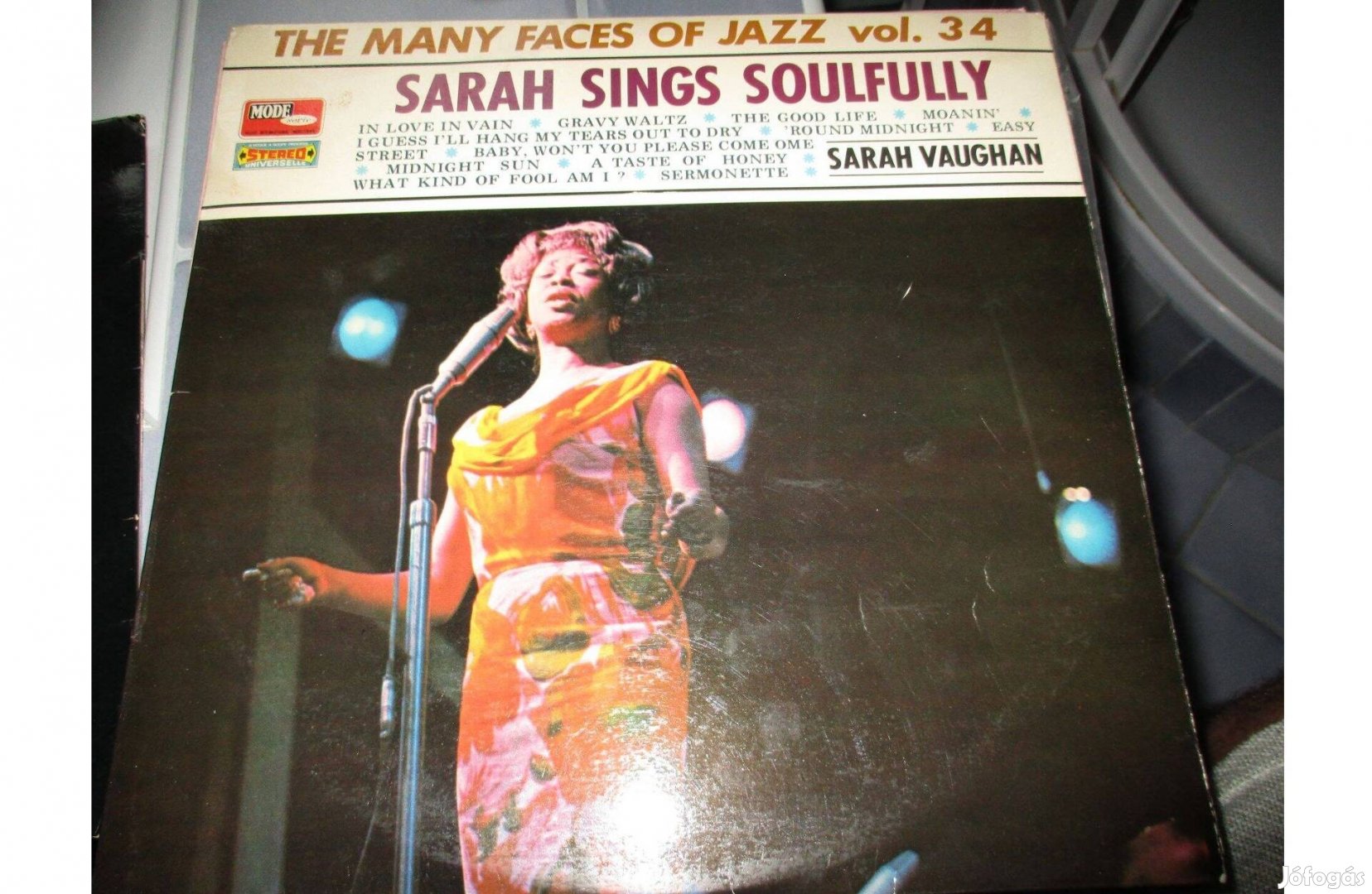 Újszerű Sarah Vaughan bakelit hanglemez eladó