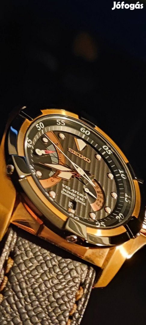 Újszerü Seiko Velaturakinetic Direct drive férfióra karóra 44mm