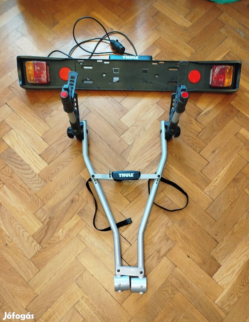 Újszerű Thule Xpress 2 vonóhorog kerékpárszállító + világítás