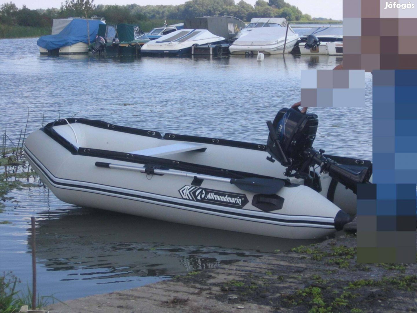 Újszerű!Tohatsu csónakmotor és Allroundmarin gumcsónak