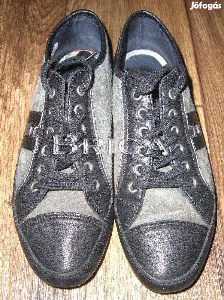 Újszerű Tommy Hilfiger bőr velúr fűzős cipő - 38