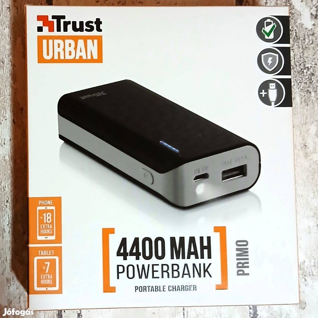 Újszerű Trust Urban 4400 mAh power bank eladó