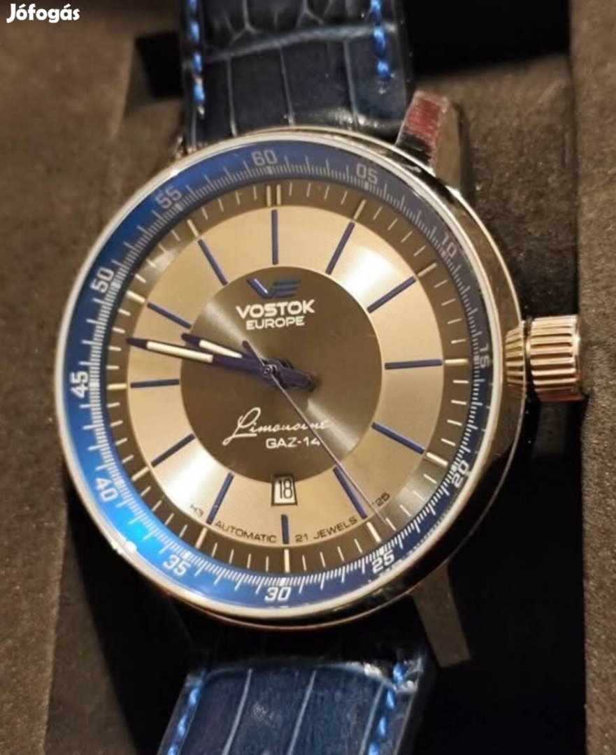 Újszerű Vostok férfi automata óra karóra 45mm