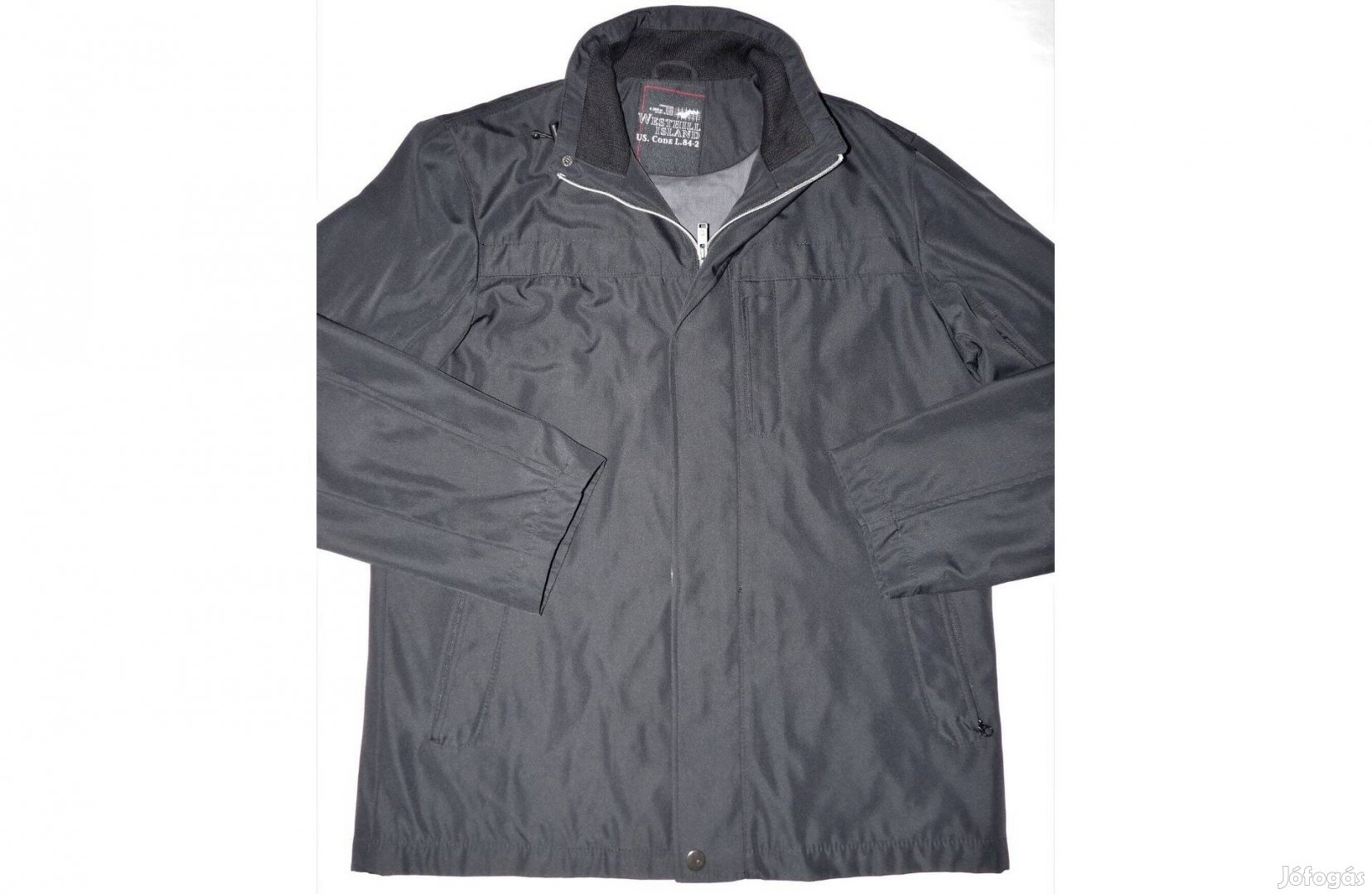 Újszerű Westhill Island Exclusive béléselt fekete férfi kabát (54)
