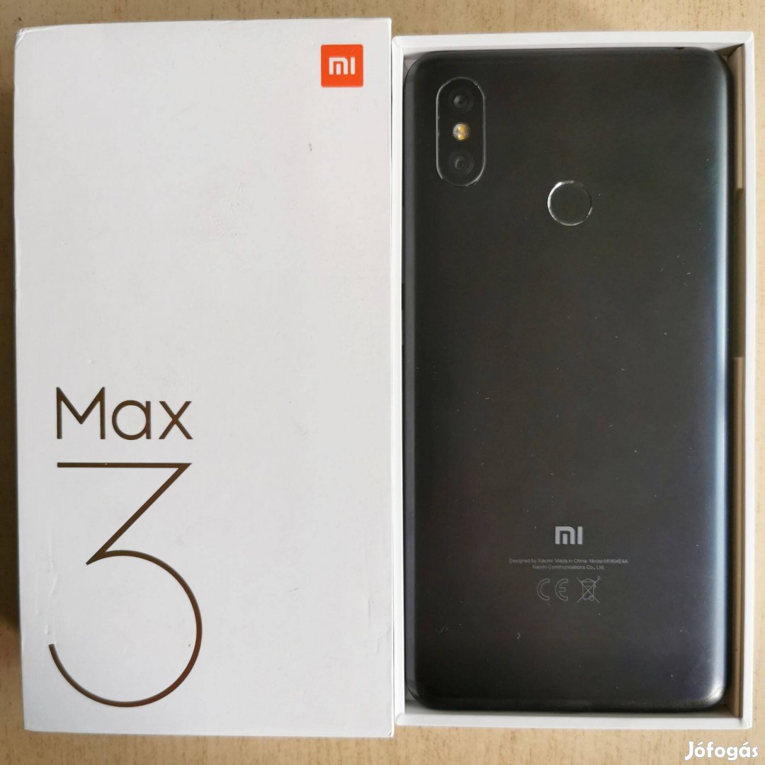 Újszerű Xiaomi Mi Max 3 4/64 3 hónap garancia 6.9" IPS 5500MAH fém ház