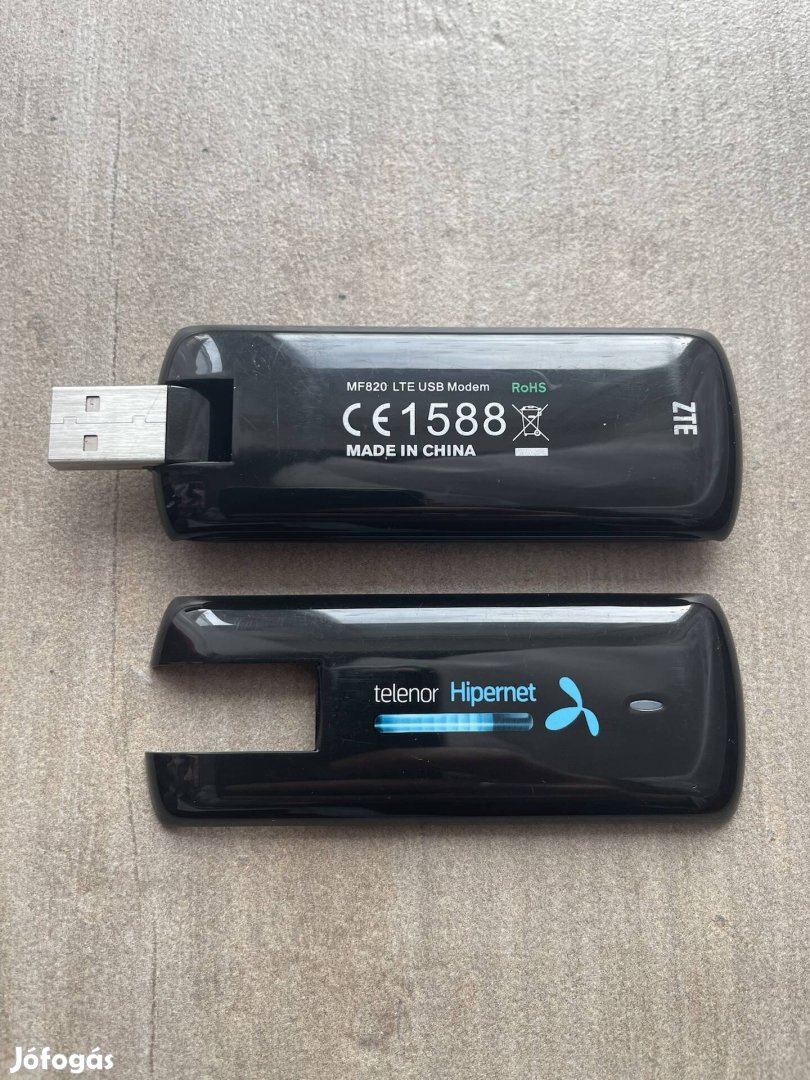 Újszerű Yettel Telenor függő ZTE MF820 4G LTe USB modem stick