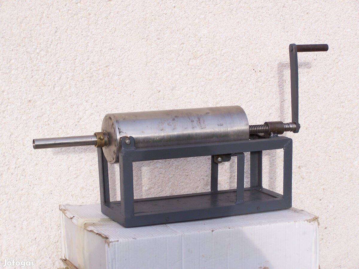 Újszerű! 4 literes saválló kolbásztöltő hurkatöltő kolbász